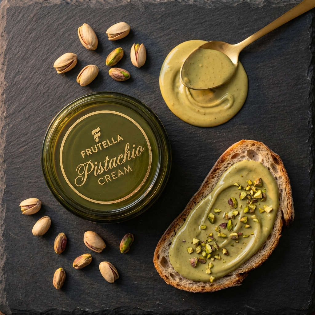 Frutella Crema de Pistache flat lay